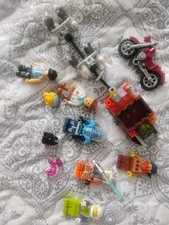 Lego Figure Variety LOT Luke Skywalker, Mr Burns, Pink Balloon, Sleigh, Batman 