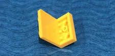 LEGO PART 44728 BRACKET 1X2-2X2 (YELLOW)