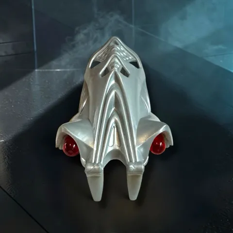 LEGO Bionicle Maxilos & Spinax Head Pearl Light Gray Part 57571 w/ Red Eyes Mask