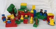 LEGO DUPLO 90s Train Zoo Tiger Cub Panda Animals Figures Bricks Bulk Lot vintage