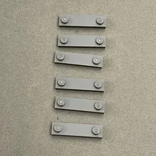 Lego 92593 Plates Dark Gray Replacement Parts Pieces Lot of 6