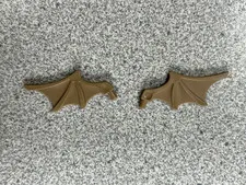 Lego 2 Dark Tan Minifigure Wings Webbed Parts