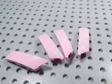 LEGO Lot of 4 Pink 4x1 Curved Wedge Slopes AY