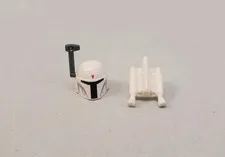 Lego Star Wars Boba Fett White Helmet sw0631 With Jetpack Replacement Part