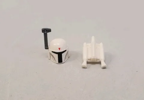 Lego Star Wars Boba Fett White Helmet sw0631 With Jetpack Replacement Part