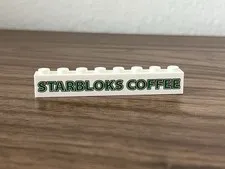 LEGO Starbloks Coffee Sign Coffee Shop LEGO City Moc Pad Printed
