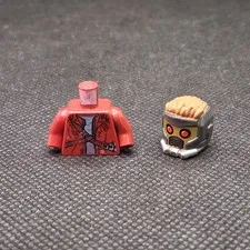 Lego sh0127 Star Lord Minifigure Guardians of the Galaxy Helmet And Torso