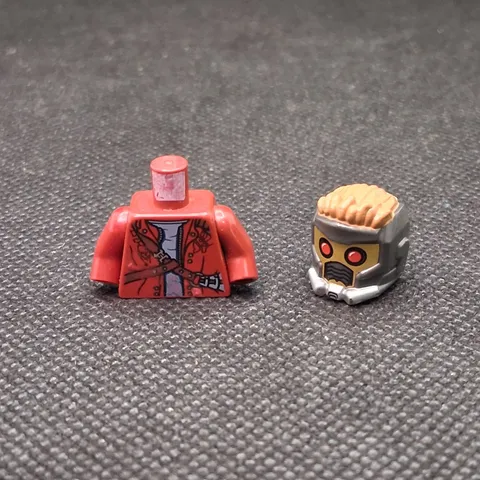 Lego sh0127 Star Lord Minifigure Guardians of the Galaxy Helmet And Torso