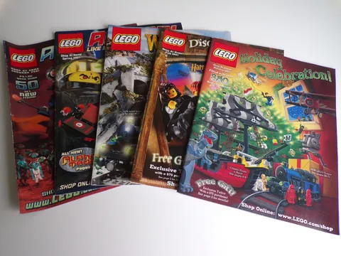 Lego Magazine Lot of 5 (2001) Ex Condition! Never Used! Vintage