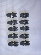 10 Lego 62386 Bionicle Dark Bluish Gray Flat Top Socket Foot Feet Ball Joint 10