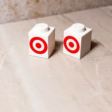 New LEGO Target Lot of 2 1x1 Printed Circle Archery Shooting Range Build It