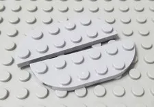 LEGO Lot of 2 Light Bluish Gray 2x6 Plates Double Round Creator Corner