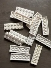 LEGO 3795 White 2x6 Plate 14 Pieces
