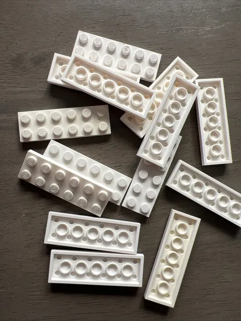 LEGO 3795 White 2x6 Plate 14 Pieces