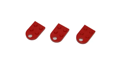 3 Lego® TRAIN Railway 9V RC Magnet Attached 2x2 STANDARD RED