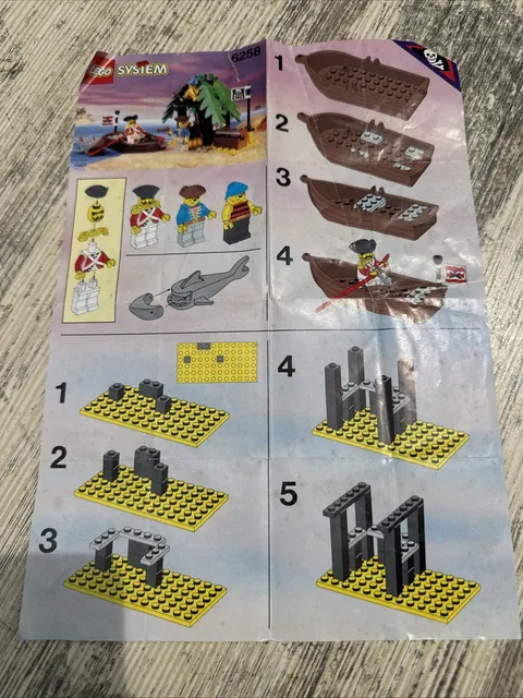 Lego Pirates Smuggler's Shanty (6258) Instruction Booklet Only