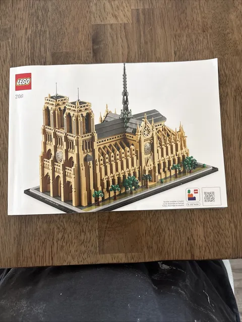 Lego Architecture 21061 Notre-Dame Cathedral Instructions Manual Only