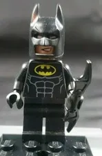 Lego Batman Mini Figure W Batarang Accessory All Black Suit See Detailed Pics