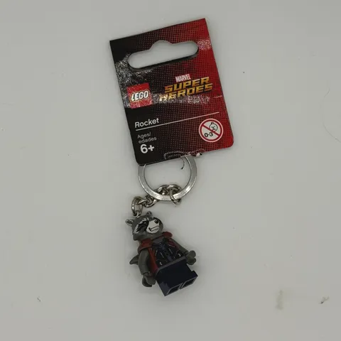 LEGO Marvel Super Heroes Rocket Raccoon Minifigure Keychain 853708 Guardians