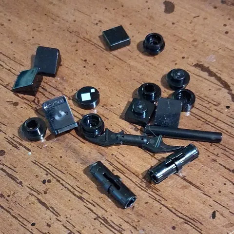 LEGO Black Plastic Building Toy Bricks & Blocks Pieces Parts Bulk Lot
