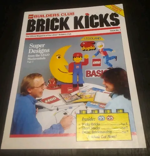 ⭐Lego Brick Kicks 1987 Issue#1 Magazine Catalog⭐