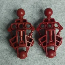 LEGO 47328 Bionicle Vahki Leg Lower Section Dark Red x2 Genuine