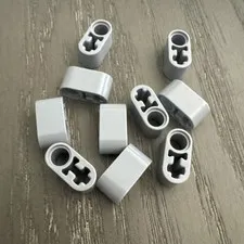 LEGO Beam 2 with Axle Hole and Pin Hole (40147 / 74695) 10 Pieces Gray 10 Pieces
