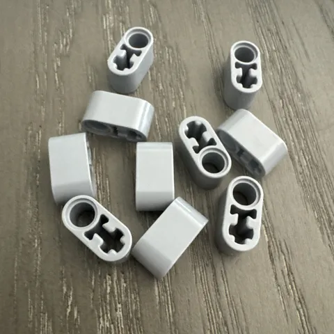 LEGO Beam 2 with Axle Hole and Pin Hole (40147 / 74695) 10 Pieces Gray 10 Pieces