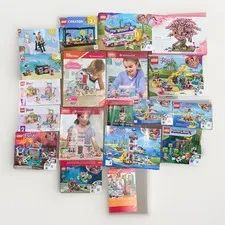 Lot Of Lego creator, American Girl mega construx etc Instructor Manual Minecraft