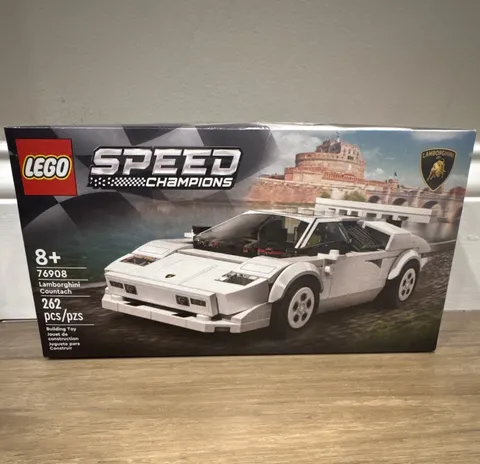 LEGO Speed Champions 76908 Lamborghini Countach Set 262 pcs NEW IN BOX (RETIRED)