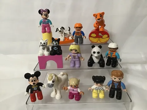 Lego duplo mixed animals and people figures, lot of 14