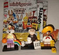 Lego Looney Tunes & Muppets Series Minifigures Lot of 3 -Lola, Waldorf, & Speedy