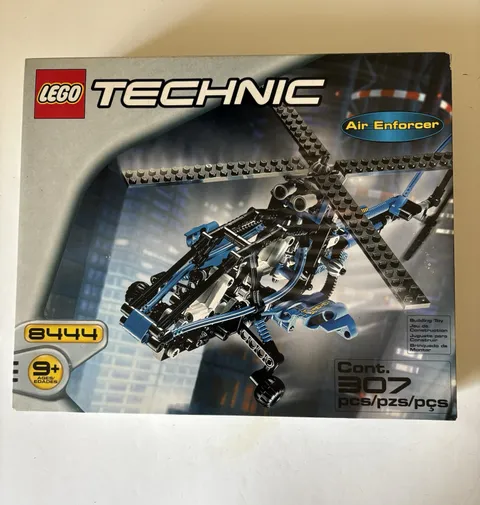 Lego TECHNIC Model Set 8444 Air Enforcer Helicopter Jet Wasp w/Manual
