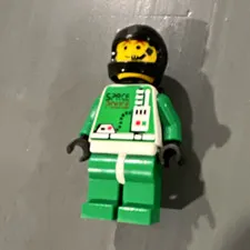 LEGO Space Police Green Astronaut Spaceman Minifigure with Black Helmet