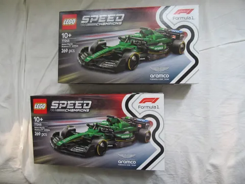 LEGO Speed Champions 77245 Aston Martin Aramco F1 AMR24 Car, TWO Sets!
