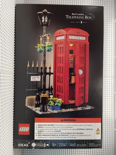 LEGO. Ideas: Red London Telephone Box (21347). New. Sealed Box.