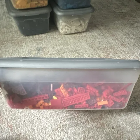 Lego Red Bricks and Pieces Lot