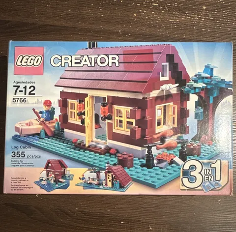 LEGO Creator 5766 Log Cabin 3-in-1 355 pcs Box Instructions