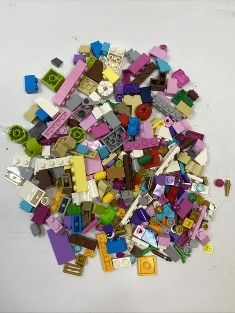 LEGO FRIENDS Pieces Bulk 1 Pound Mixed Bricks MINIFIGURES Plants Doors Windows