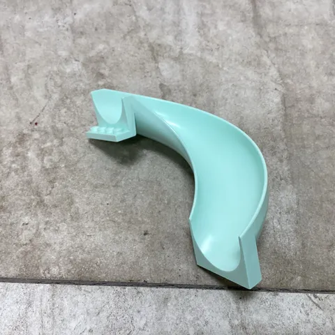 1X Lego Playground Slide Curved 180° 7X12X8 1/3 Light Aqua Blue 6137761 11267