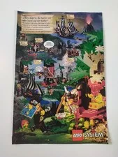 Rare Advertising Flyer Promotional Sheet LEGO Pirates 6286 6264 6246 6278 6256 1994