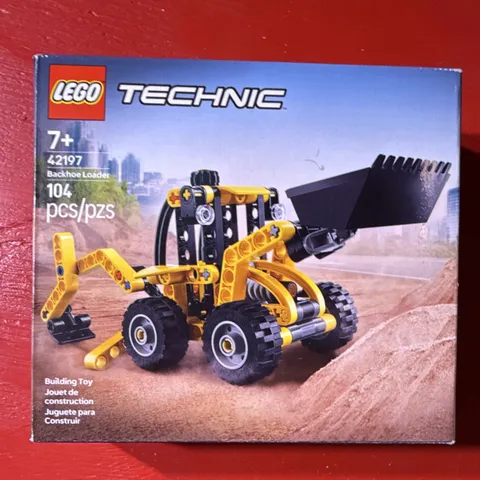 LEGO Technic Backhoe Loader 42197 2-in-1 Complete Set 104pcs 2025 Age 7+