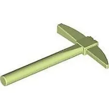 LEGO Minifigure Accessory Yellowish Green Pickaxe Utensil Spare LEGO CITY Pieces