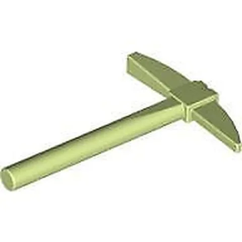 LEGO Minifigure Accessory Yellowish Green Pickaxe Utensil Spare LEGO CITY Pieces
