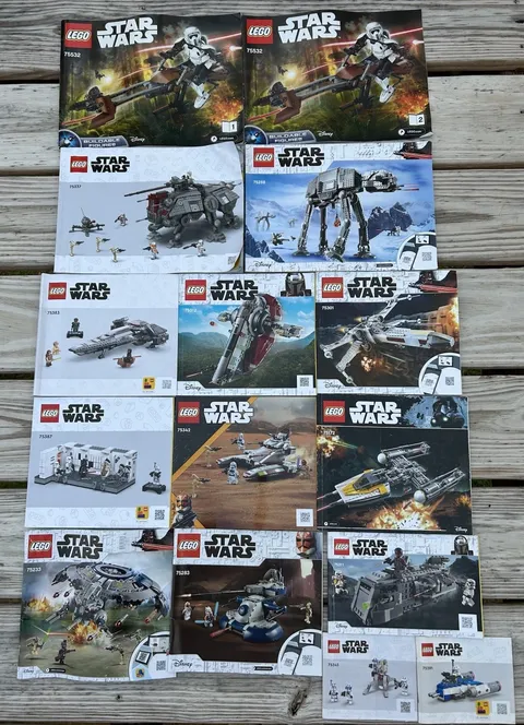 LEGO Star Wars Instruction Books Lot Of 15 Manuals Only Legos