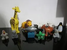 Lego Duplo Zoo Animal Figure Lot Penguin Lion Giraffe Chicken Goat Sheep Squirre