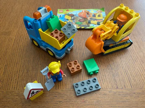 LEGO DUPLO Truck and Excavator Set 10812 Complete No Box