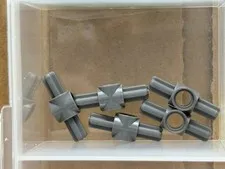 LEGO Parts - Dark Bluish Gray Technic, Axle Pin Hub 2 Axles - No 27940 - QTY 5