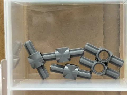 LEGO Parts - Dark Bluish Gray Technic, Axle Pin Hub 2 Axles - No 27940 - QTY 5