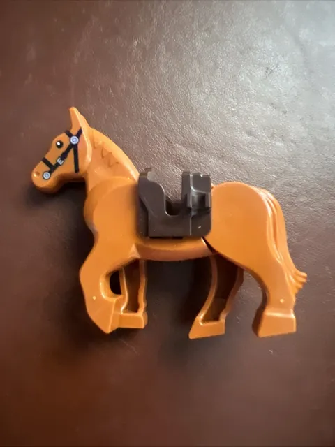 Lego Horse Dark Orange With Saddle